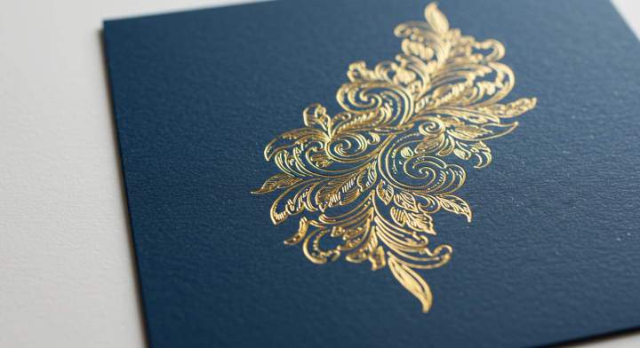 Hot stamping on paper Laval